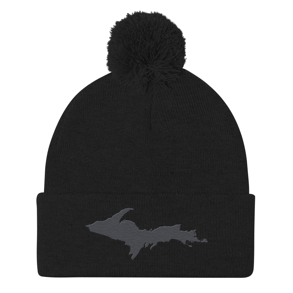 Upper Peninsula Pom-Pom Beanie | Iron Ore Grey