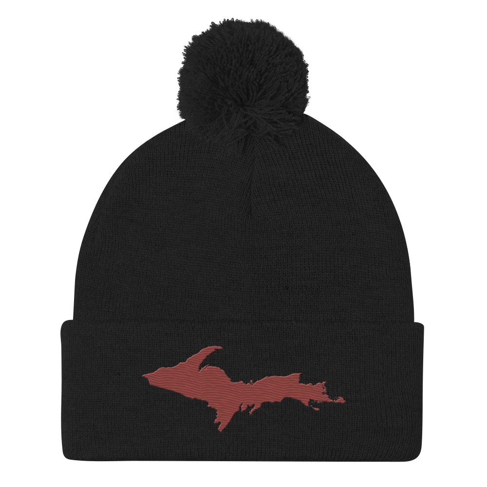 Upper Peninsula Pom-Pom Beanie | Ore Dock Red