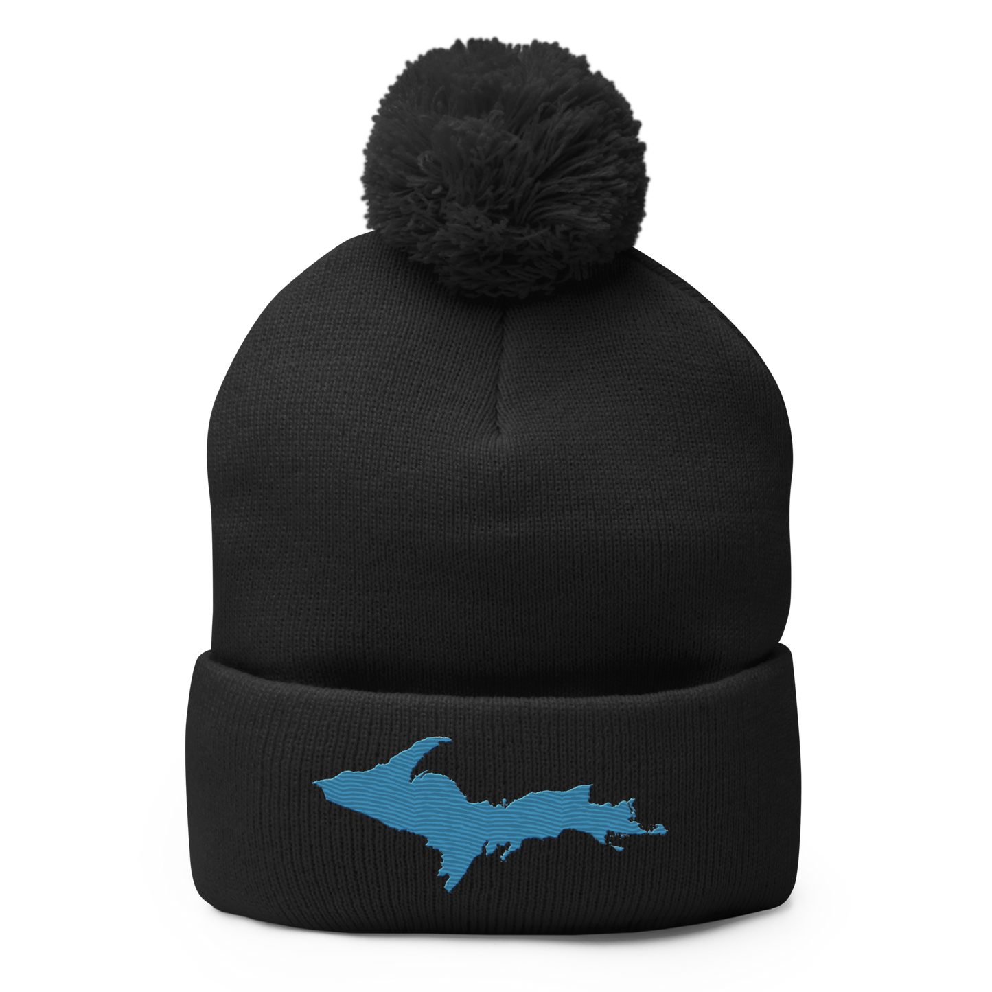 Upper Peninsula Pom-Pom Beanie | Traverse Blue