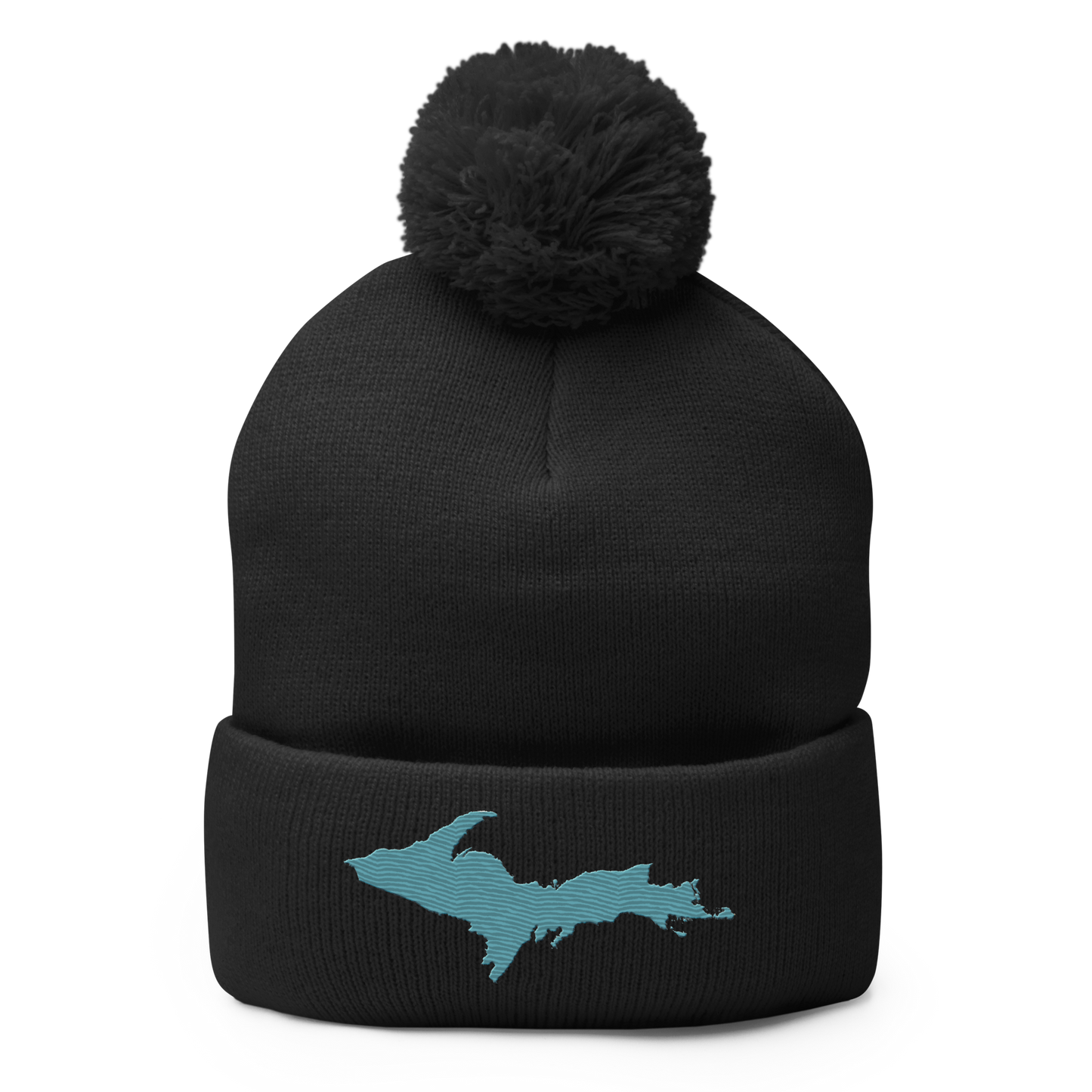 Upper Peninsula Pom-Pom Beanie | Huron Blue