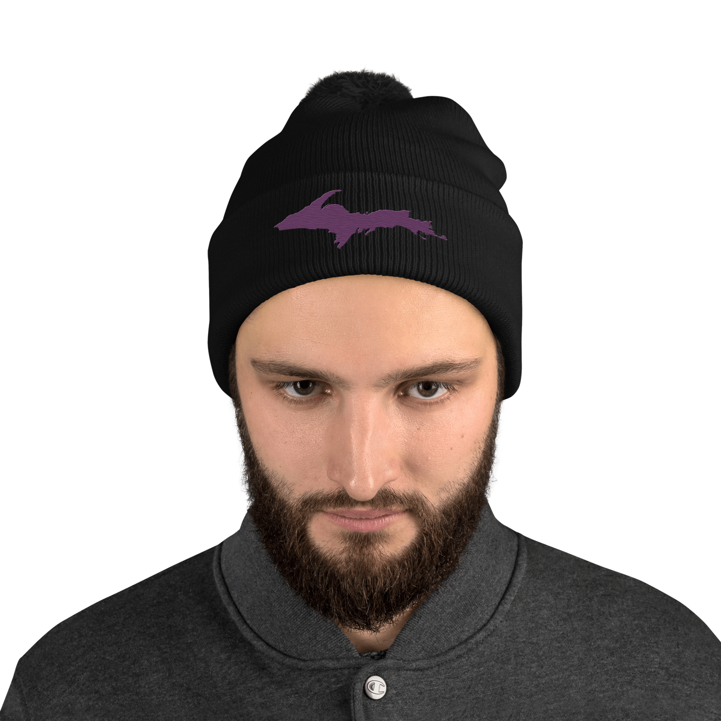 Upper Peninsula Pom-Pom Beanie | Plum