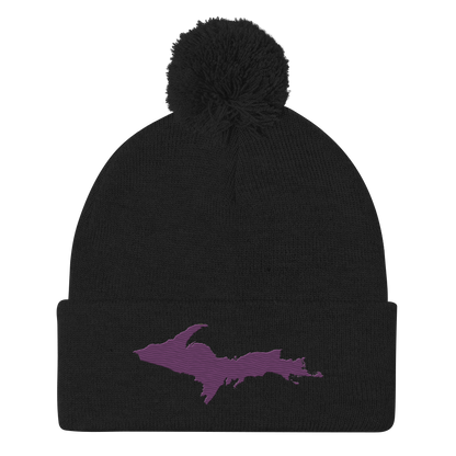 Upper Peninsula Pom-Pom Beanie | Plum