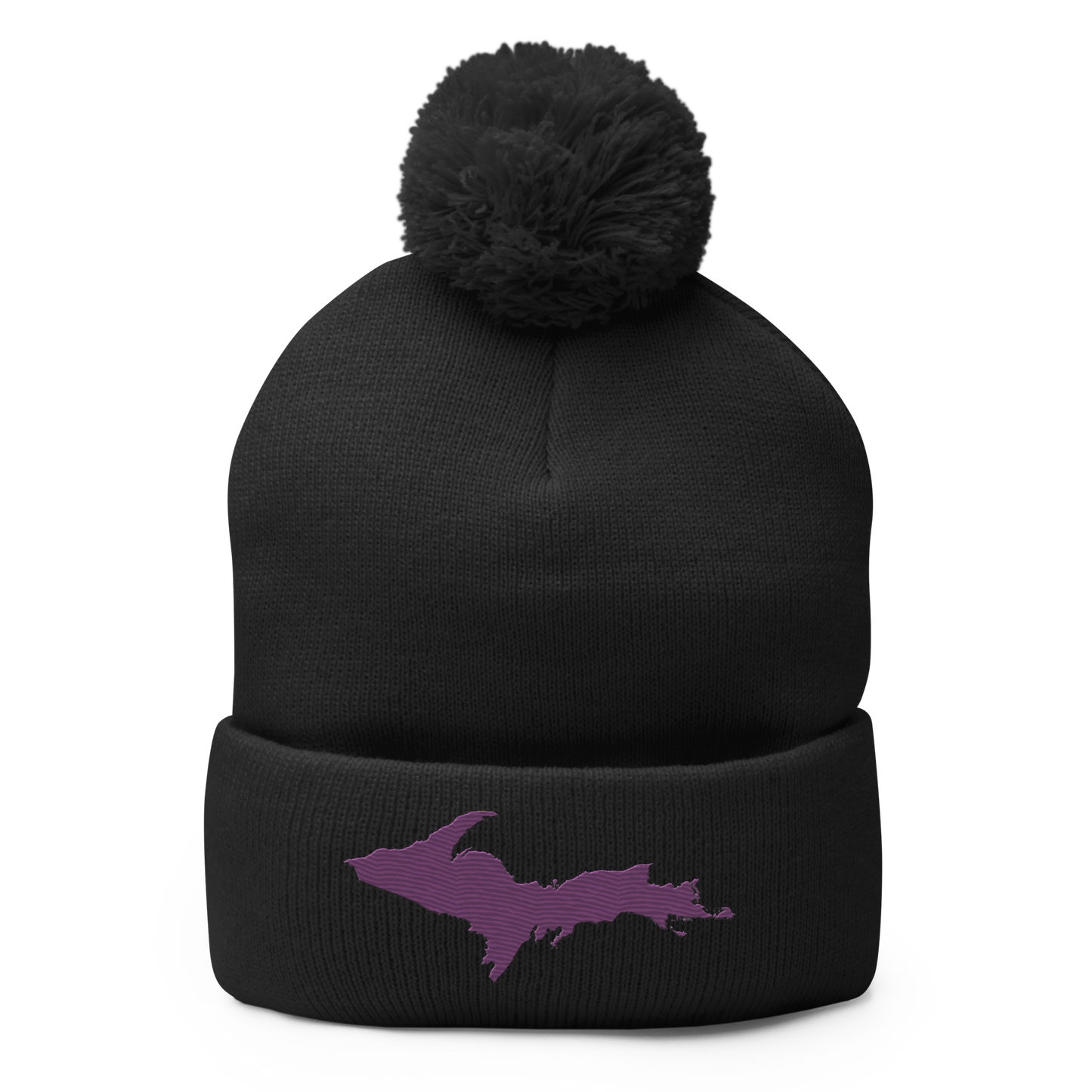 Upper Peninsula Pom-Pom Beanie | Plum