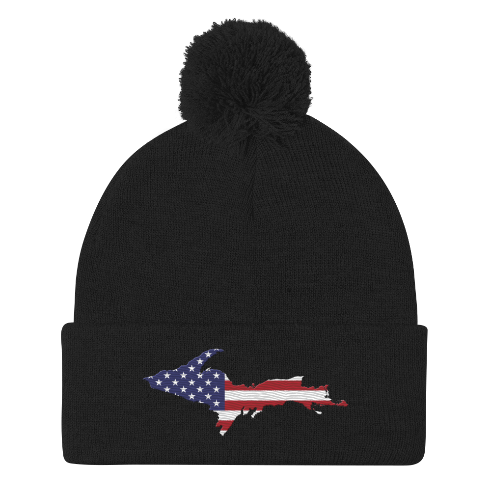 Upper Peninsula Pom-Pom Beanie | Patriotic Edition