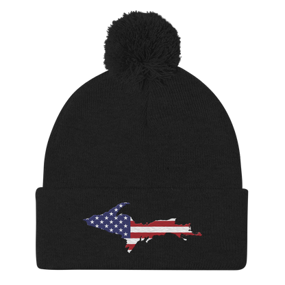 Upper Peninsula Pom-Pom Beanie | Patriotic Edition