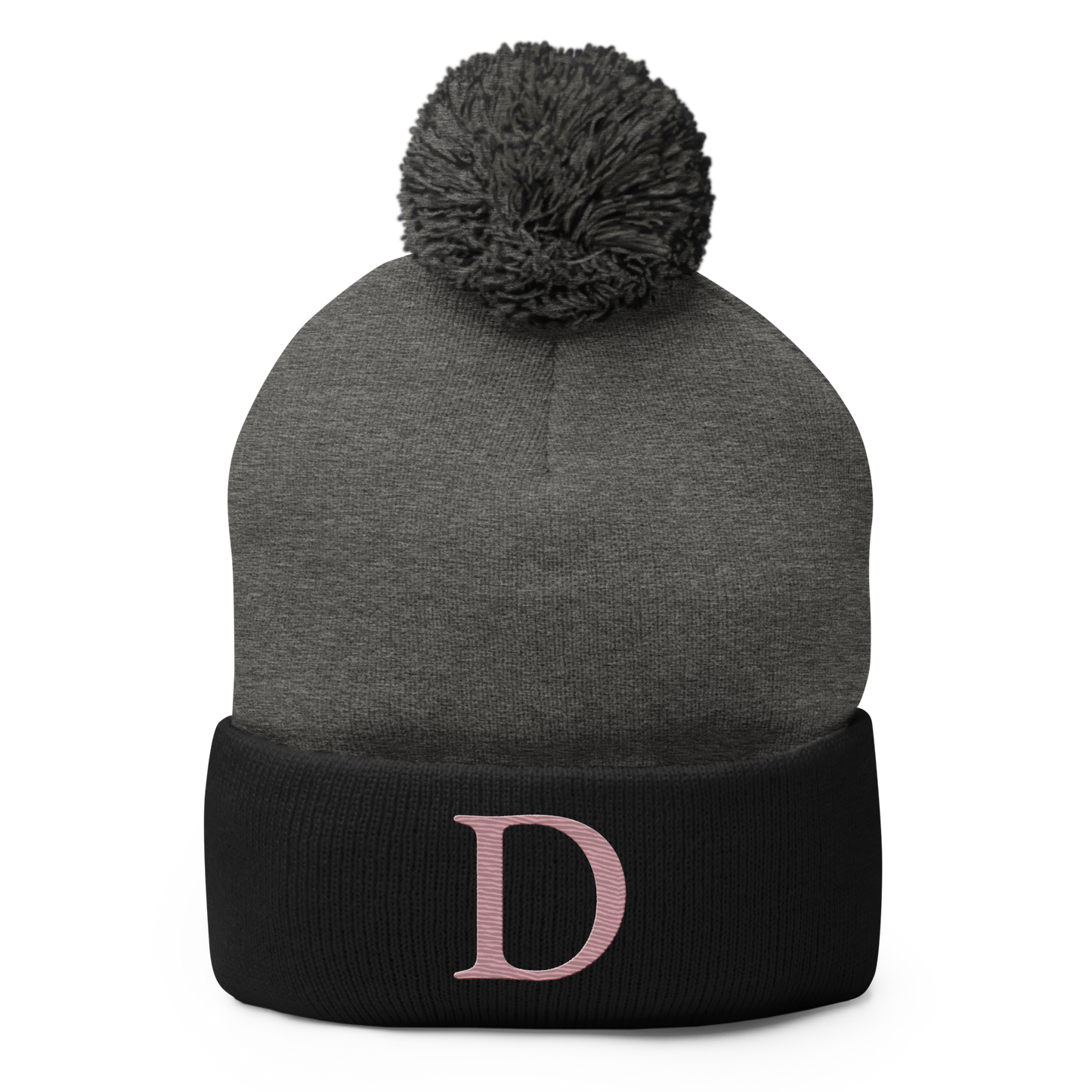 Detroit 'Old French D' Pom-Pom Beanie (Cherry Blossom Pink)