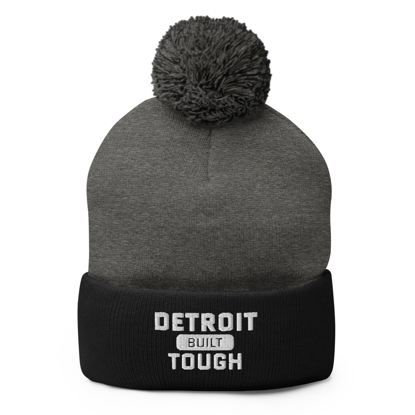 'Built Detroit Tough' Pom-Pom Beanie