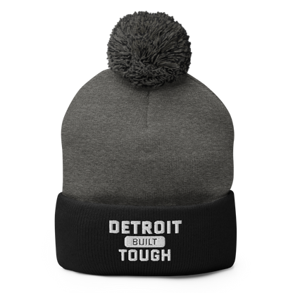 'Built Detroit Tough' Pom-Pom Beanie