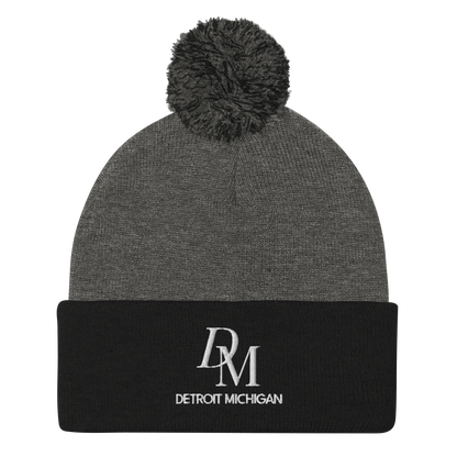 'DM Detroit Michigan' Pom-Pom Beanie