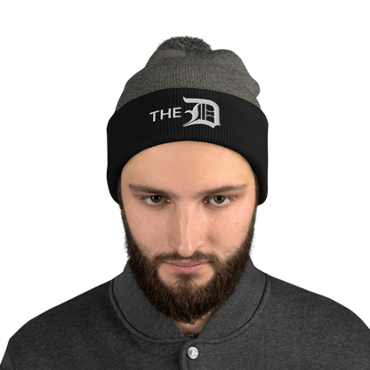 Detroit 'The D' Pom-Pom Beanie