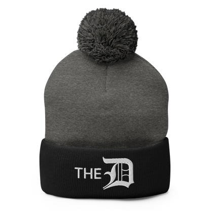 Detroit 'The D' Pom-Pom Beanie