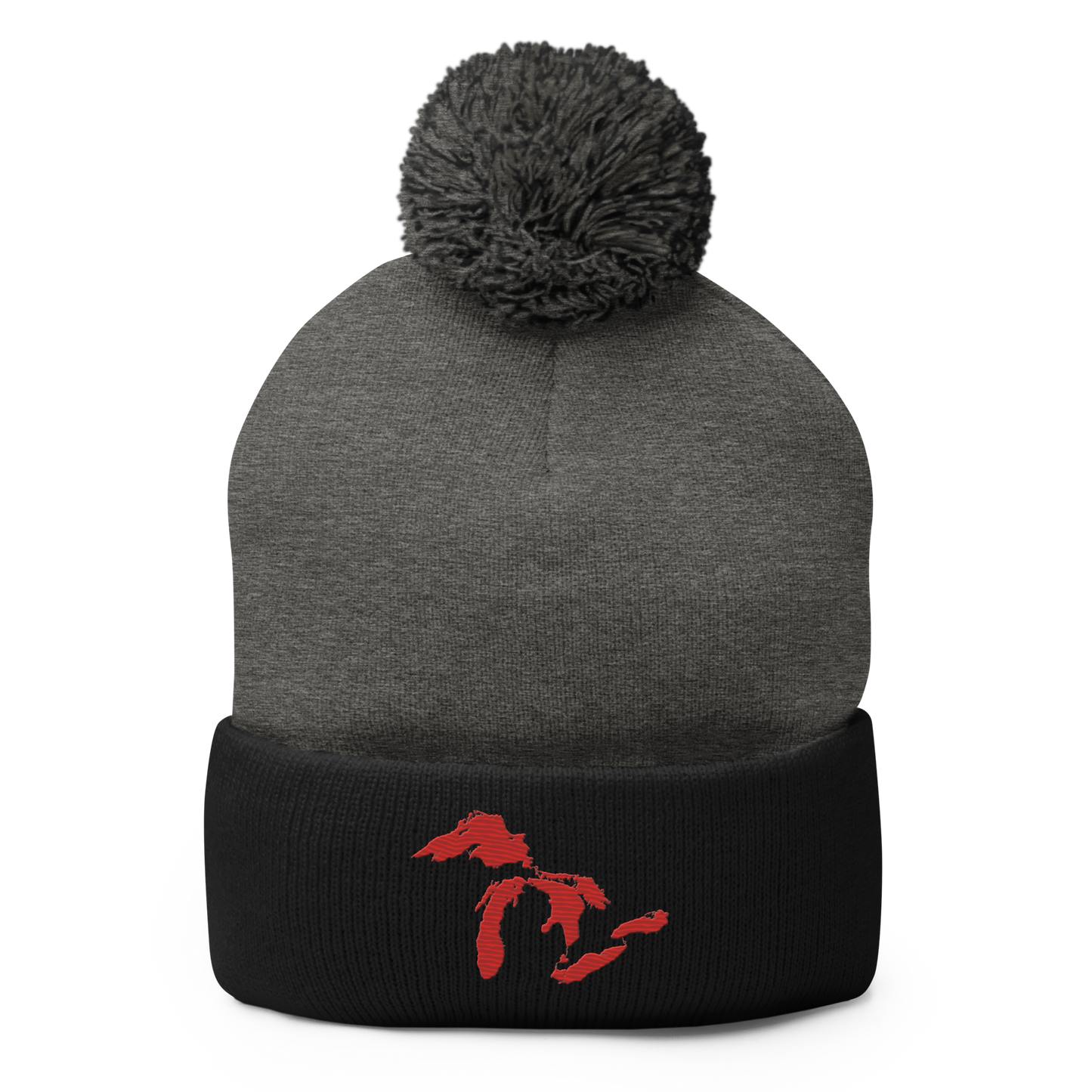 Great Lakes Pom-Pom Beanie (Aliform Red)