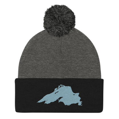 Lake Superior Pom-Pom Beanie | Opal Blue