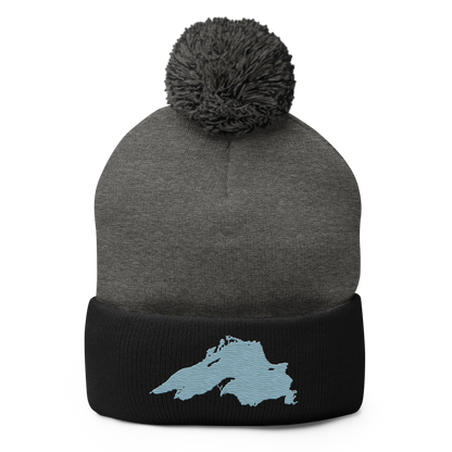 Lake Superior Pom-Pom Beanie | Opal Blue