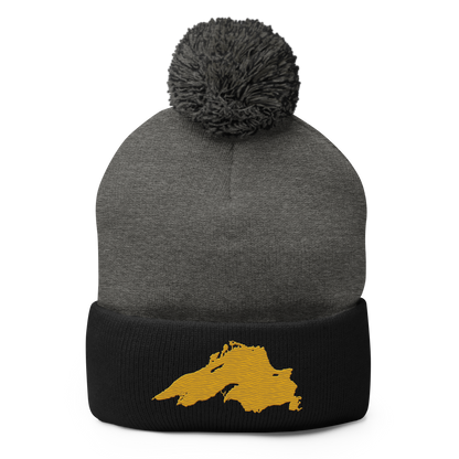 Lake Superior Pom-Pom Beanie | Gold