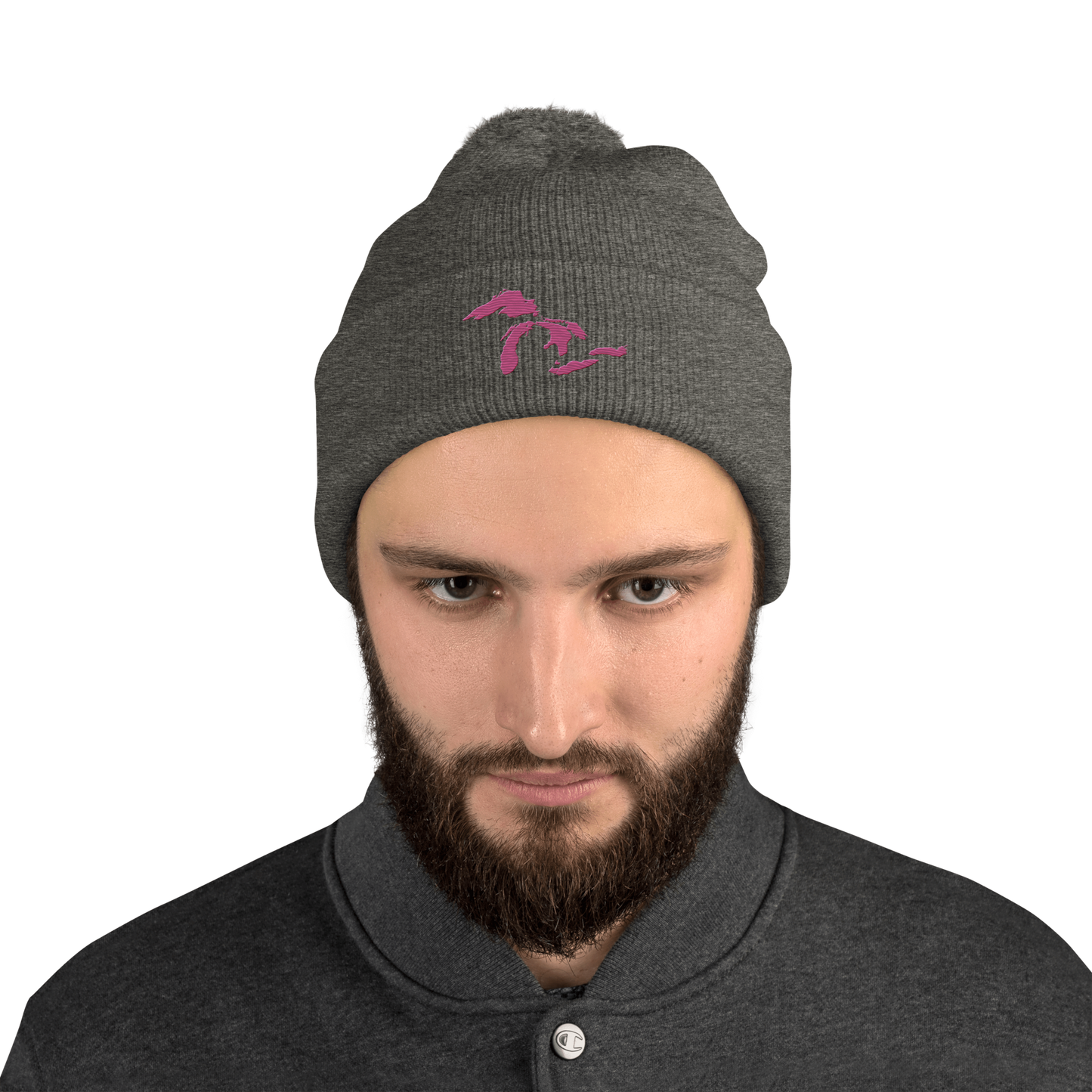 Great Lakes Pom-Pom Beanie (Apple Blossom Pink)