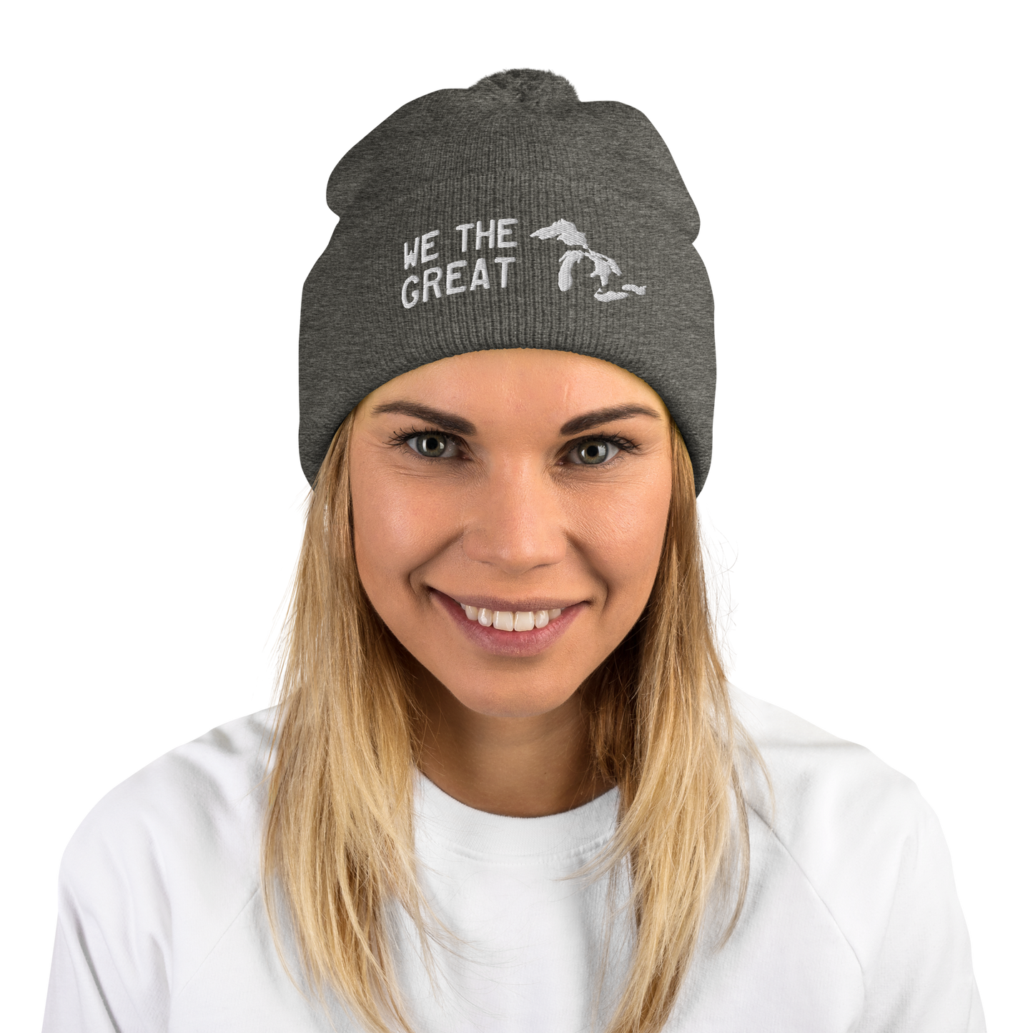 Great Lakes 'We the Great' Pom-Pom Beanie