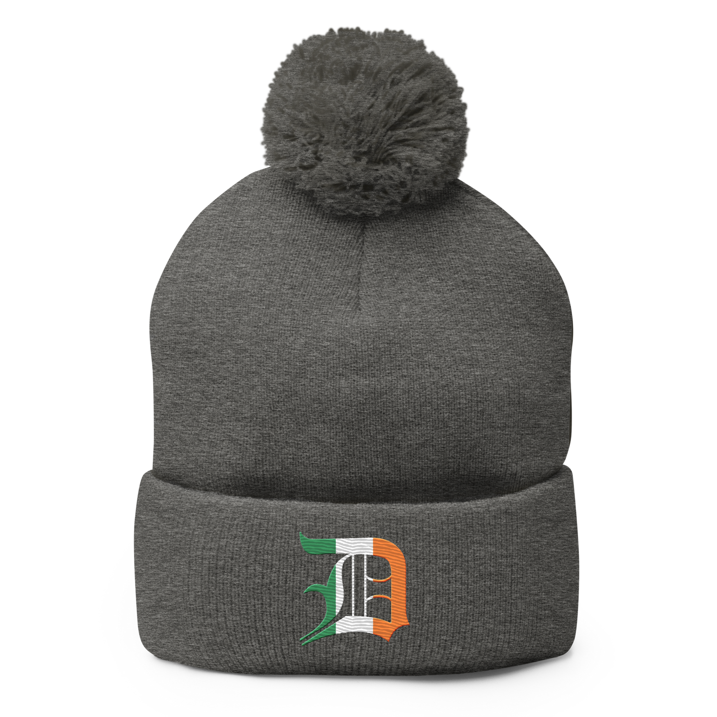 Detroit 'Old English D' Pom-Pom Beanie (Irish Edition)