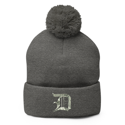 Detroit 'Old English D' Pom-Pom Beanie (Benjamins Edition)