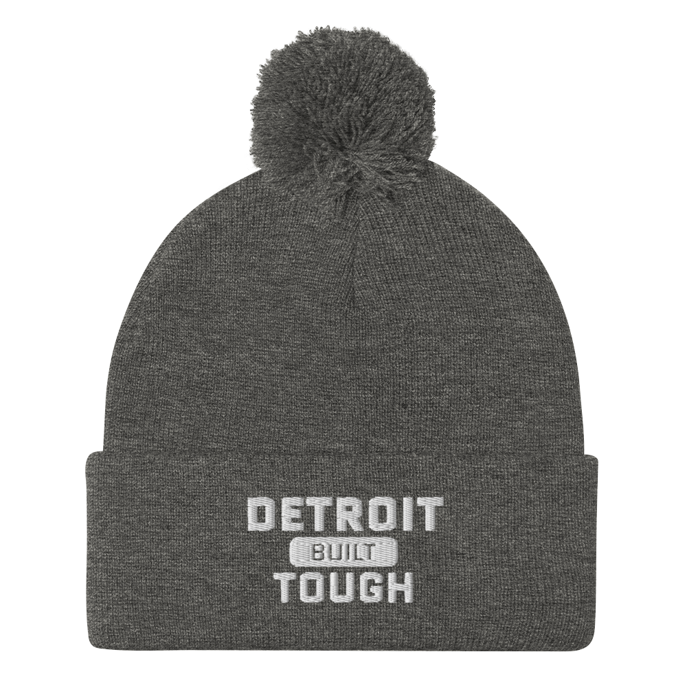 'Built Detroit Tough' Pom-Pom Beanie