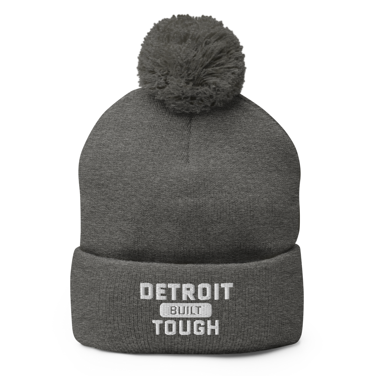 'Built Detroit Tough' Pom-Pom Beanie