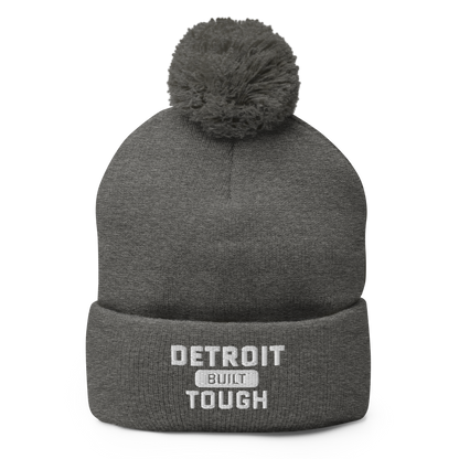 'Built Detroit Tough' Pom-Pom Beanie