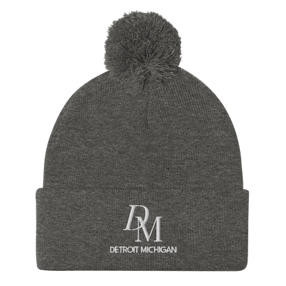 'DM Detroit Michigan' Pom-Pom Beanie