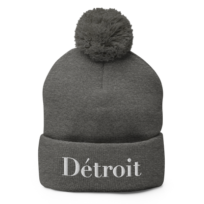 'Détroit' Pom-Pom Beanie (Didone Font)