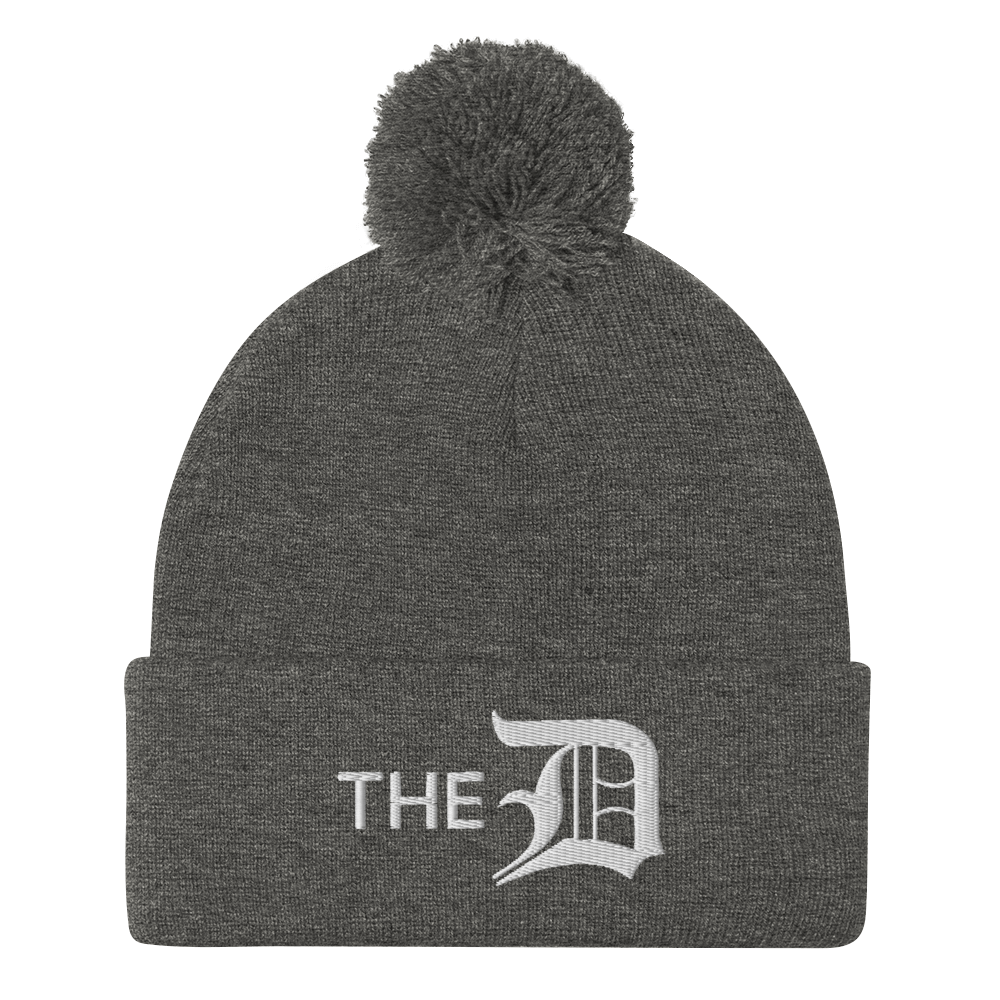 Detroit 'The D' Pom-Pom Beanie