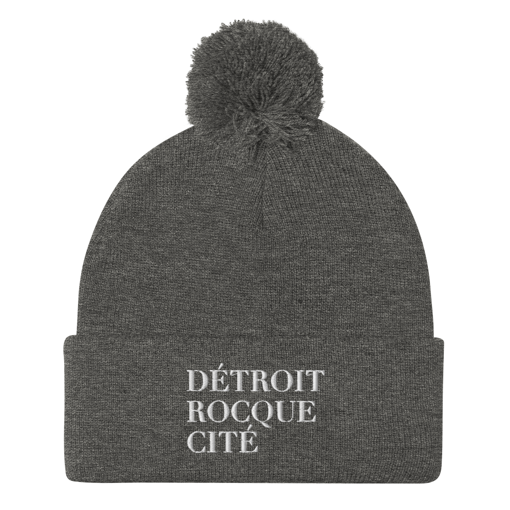 'Détroit Rocque Cité' Pom-Pom Beanie