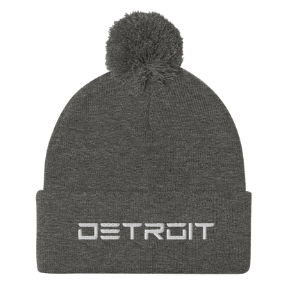 'Detroit' Pom-Pom Beanie (Electric Font)