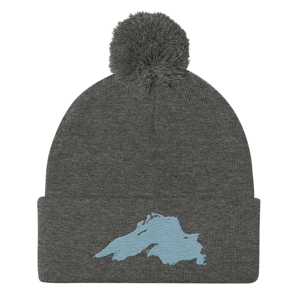 Lake Superior Pom-Pom Beanie | Opal Blue