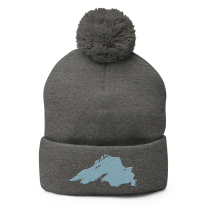 Lake Superior Pom-Pom Beanie | Opal Blue