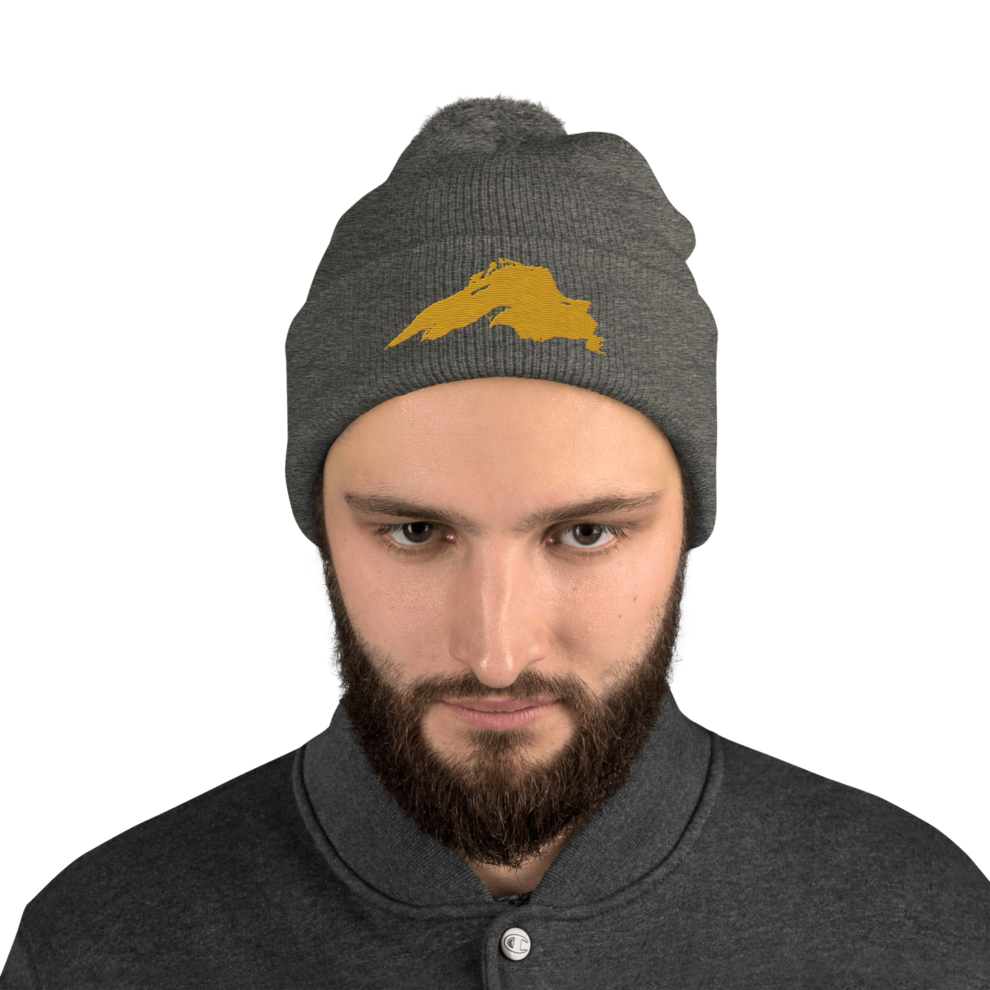 Lake Superior Pom-Pom Beanie | Gold