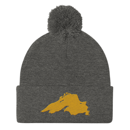 Lake Superior Pom-Pom Beanie | Gold