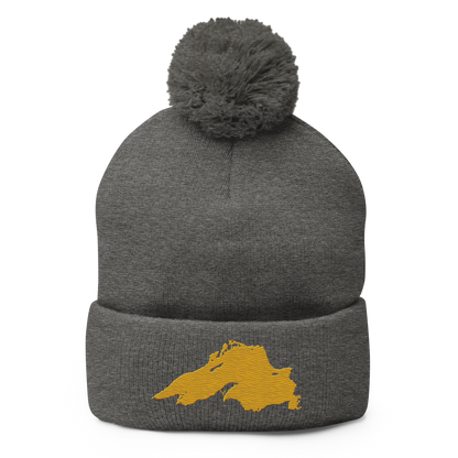 Lake Superior Pom-Pom Beanie | Gold