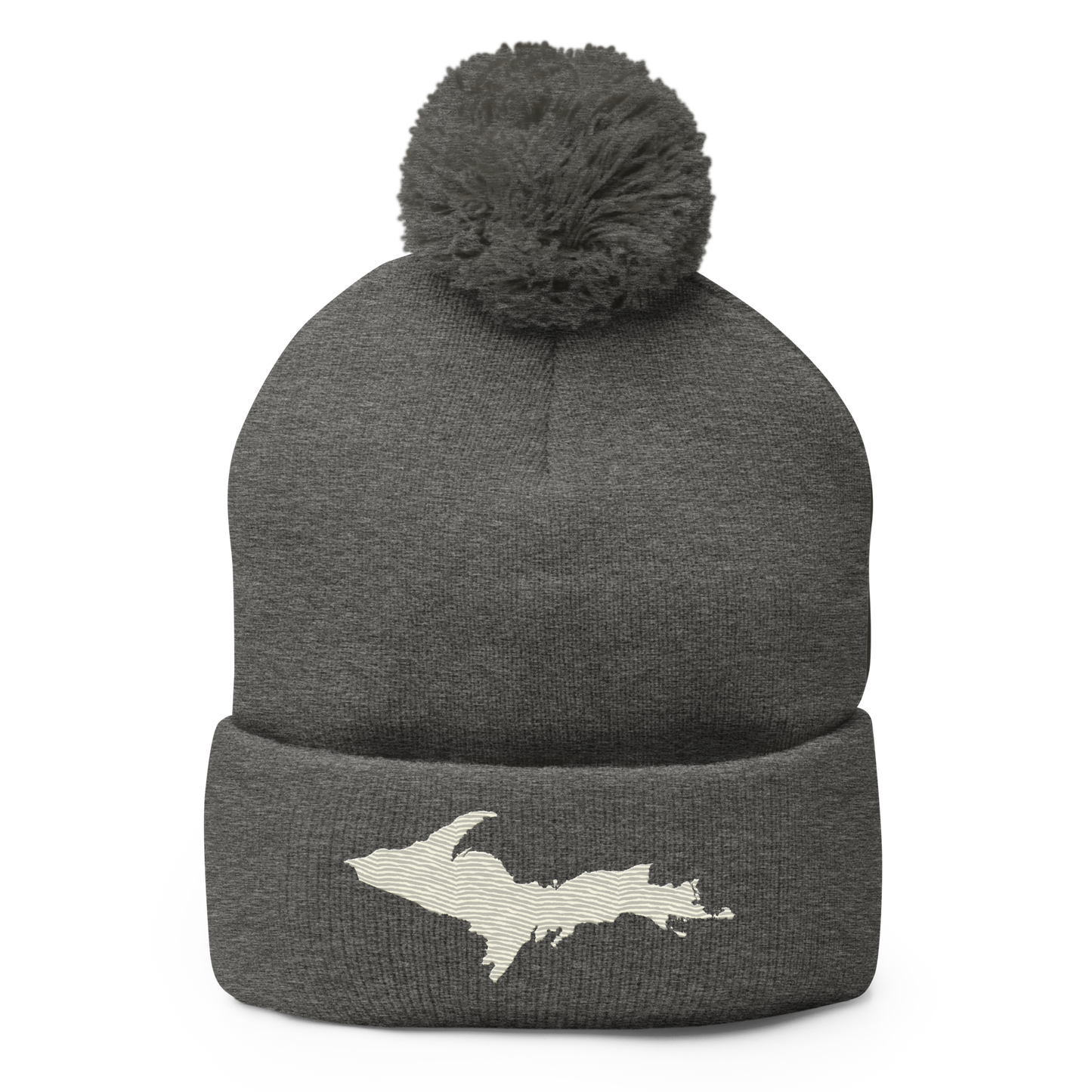 Upper Peninsula Pom-Pom Beanie | Ivory White