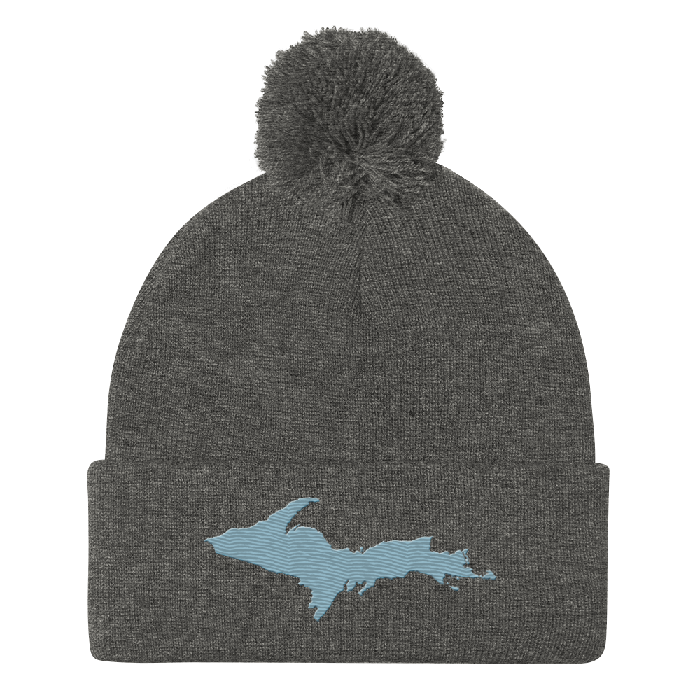 Upper Peninsula Pom-Pom Beanie | Opal Blue