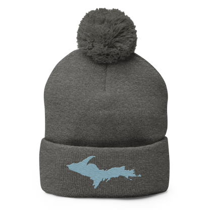 Upper Peninsula Pom-Pom Beanie | Opal Blue