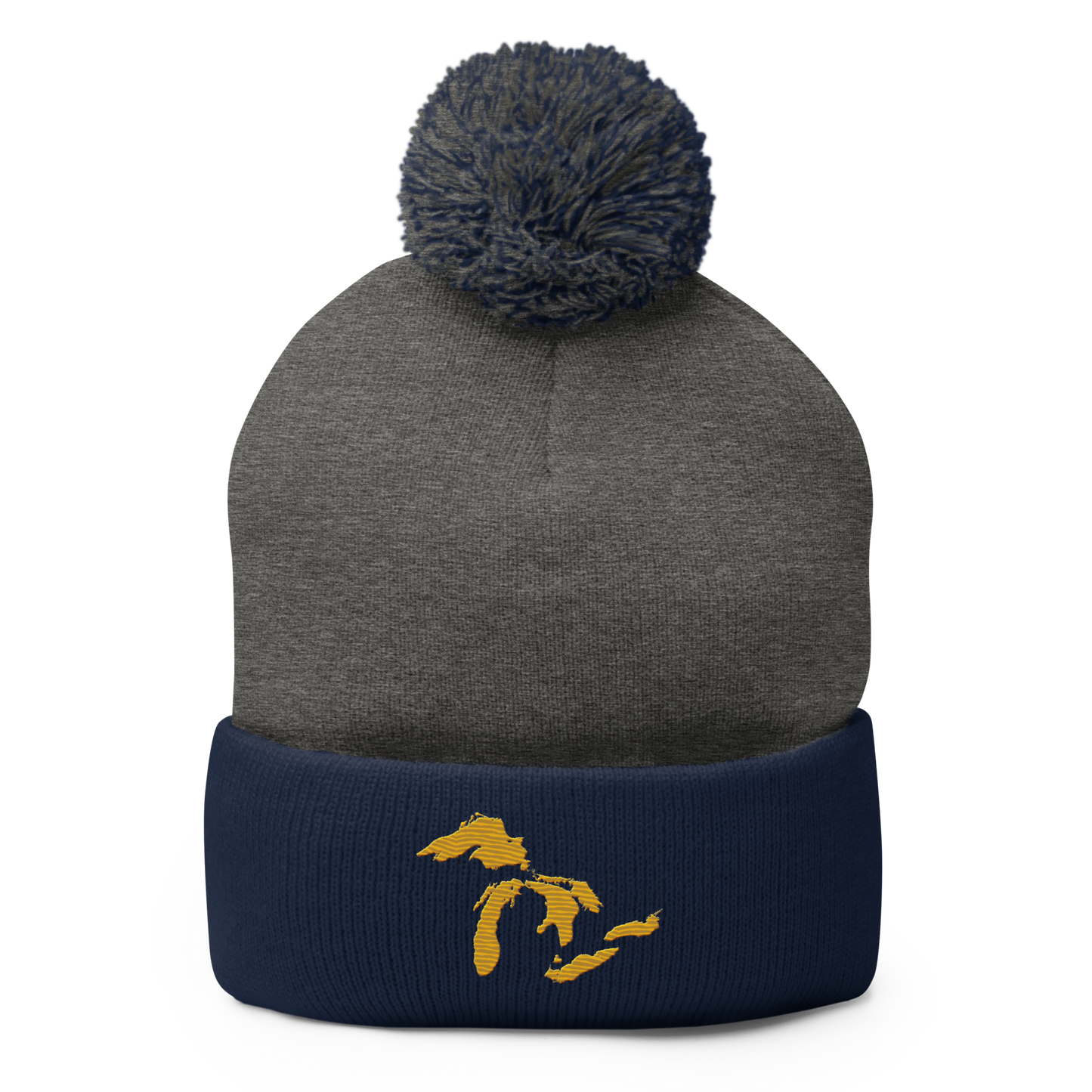 Great Lakes Pom-Pom Beanie (Gold)