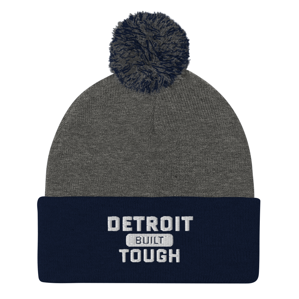 'Built Detroit Tough' Pom-Pom Beanie