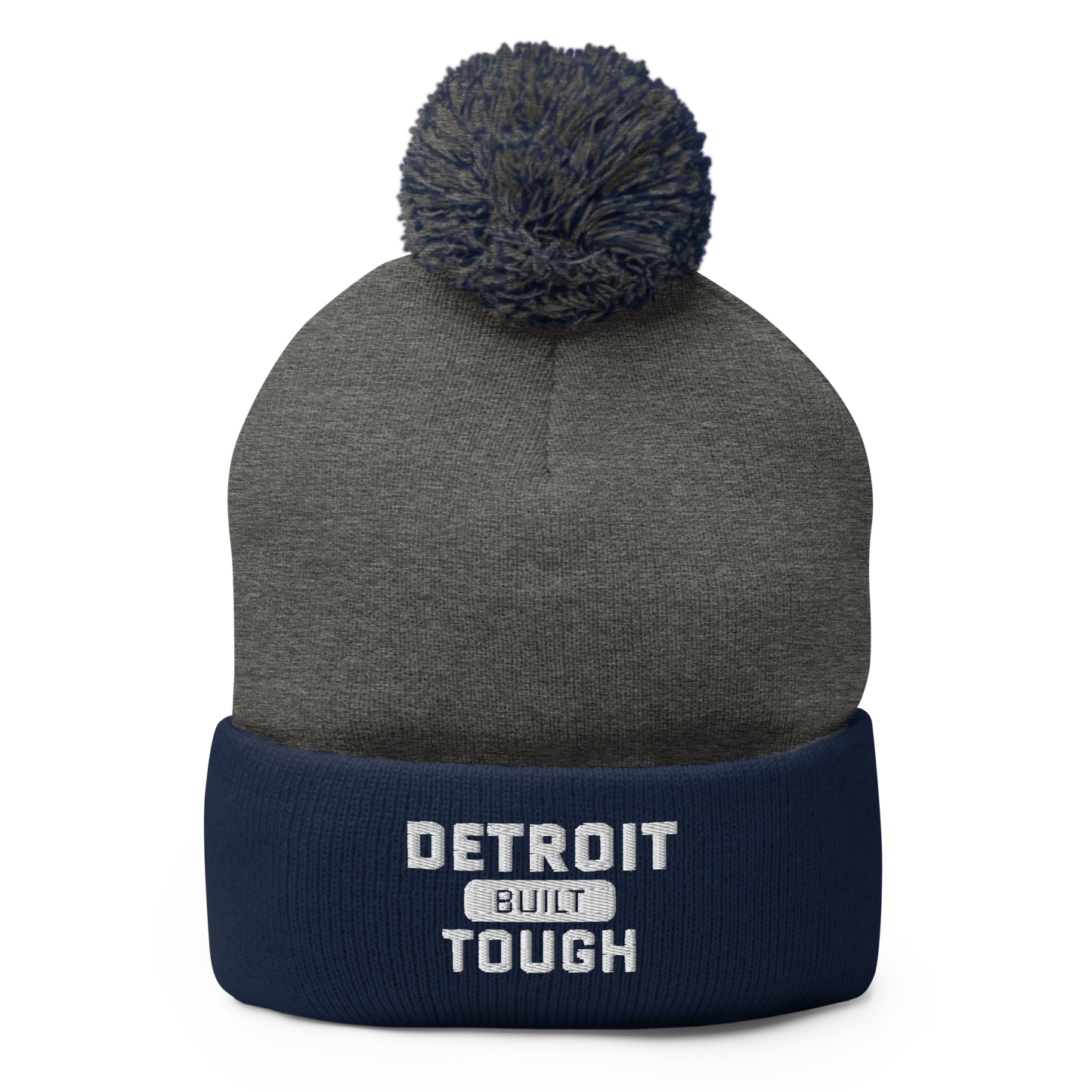 'Built Detroit Tough' Pom-Pom Beanie