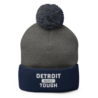 'Built Detroit Tough' Pom-Pom Beanie