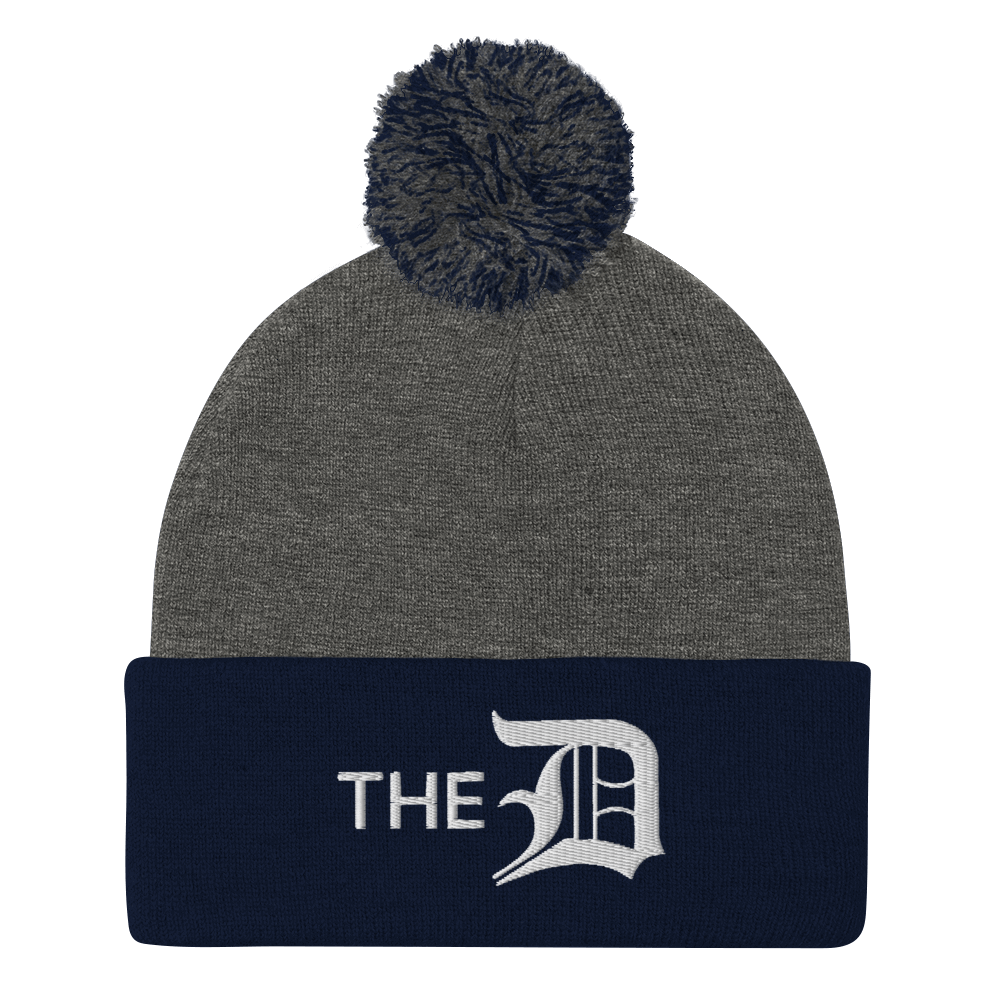 Detroit 'The D' Pom-Pom Beanie