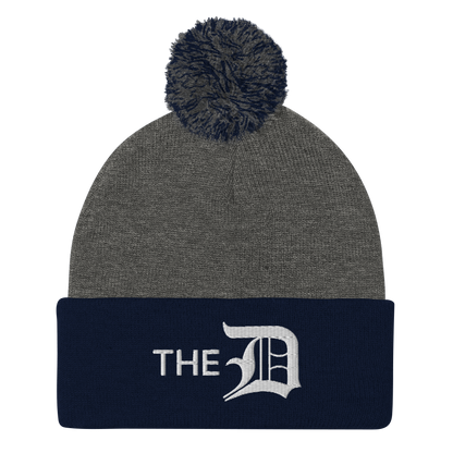 Detroit 'The D' Pom-Pom Beanie