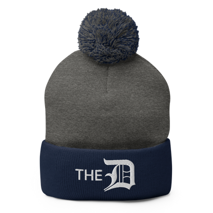 Detroit 'The D' Pom-Pom Beanie