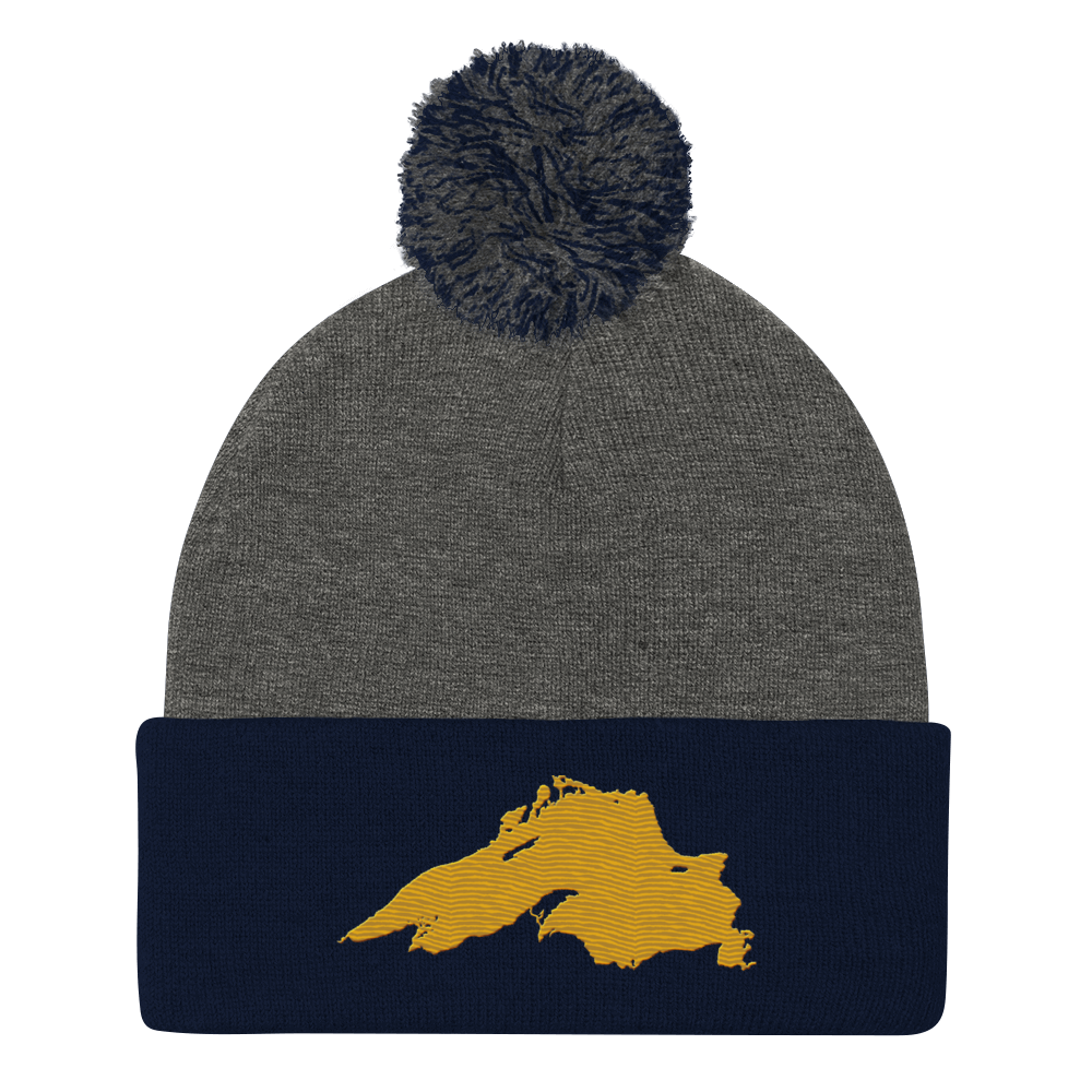 Lake Superior Pom-Pom Beanie | Gold