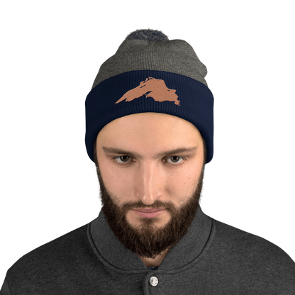 Lake Superior Pom-Pom Beanie | Copper