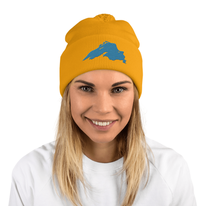 Lake Superior Pom-Pom Beanie | Traverse Blue