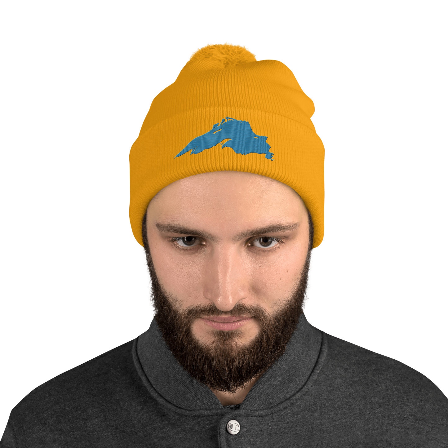 Lake Superior Pom-Pom Beanie | Traverse Blue